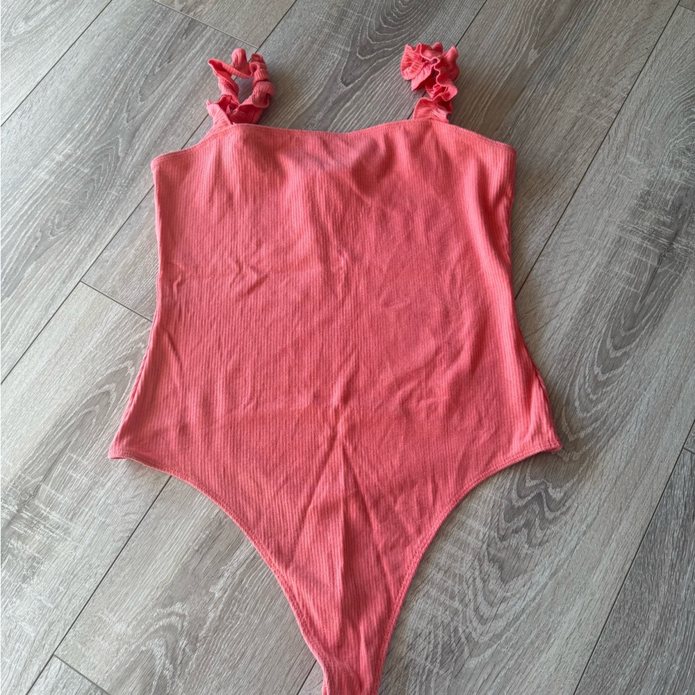 Sunday Best Pink Bodysuit with Decorative Knots